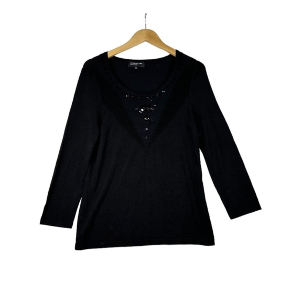 Jones‎ New York Collection Black Tunic with Bling Size Medium